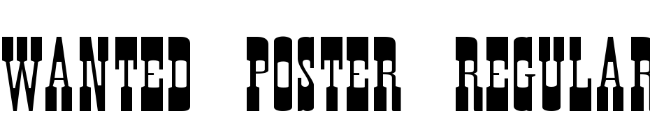 Wanted Poster Regular Yazı tipi ücretsiz indir